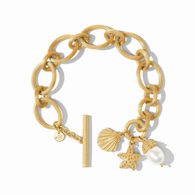 Sanibel Charm Link Bracelet - Pearl