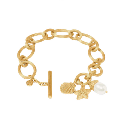 Sanibel Charm Link Bracelet - Pearl