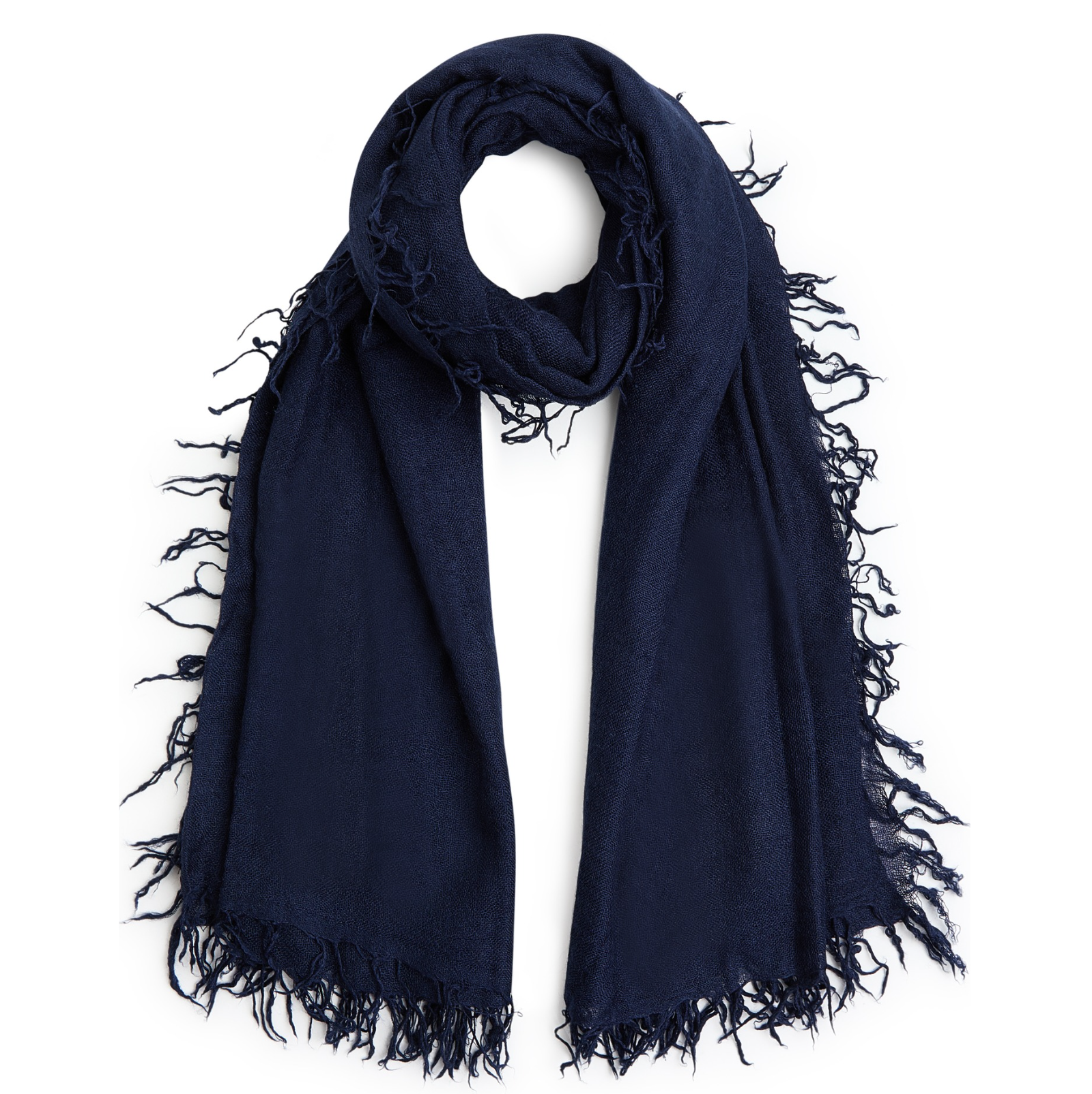 The Silk Cashmere Scarf- Navy – palmer & purchase