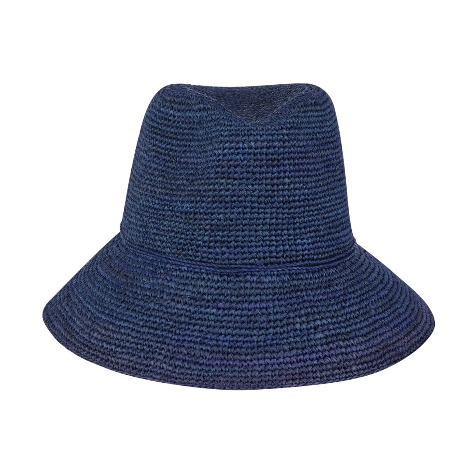 NEW FLORABELLA women\'s dylan beach hats in midnight Florabella Dylan Fedora in Taupe – Miraclesuit main image 4
