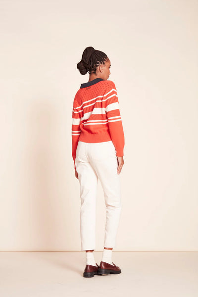 Parker Polo Sweater - Red