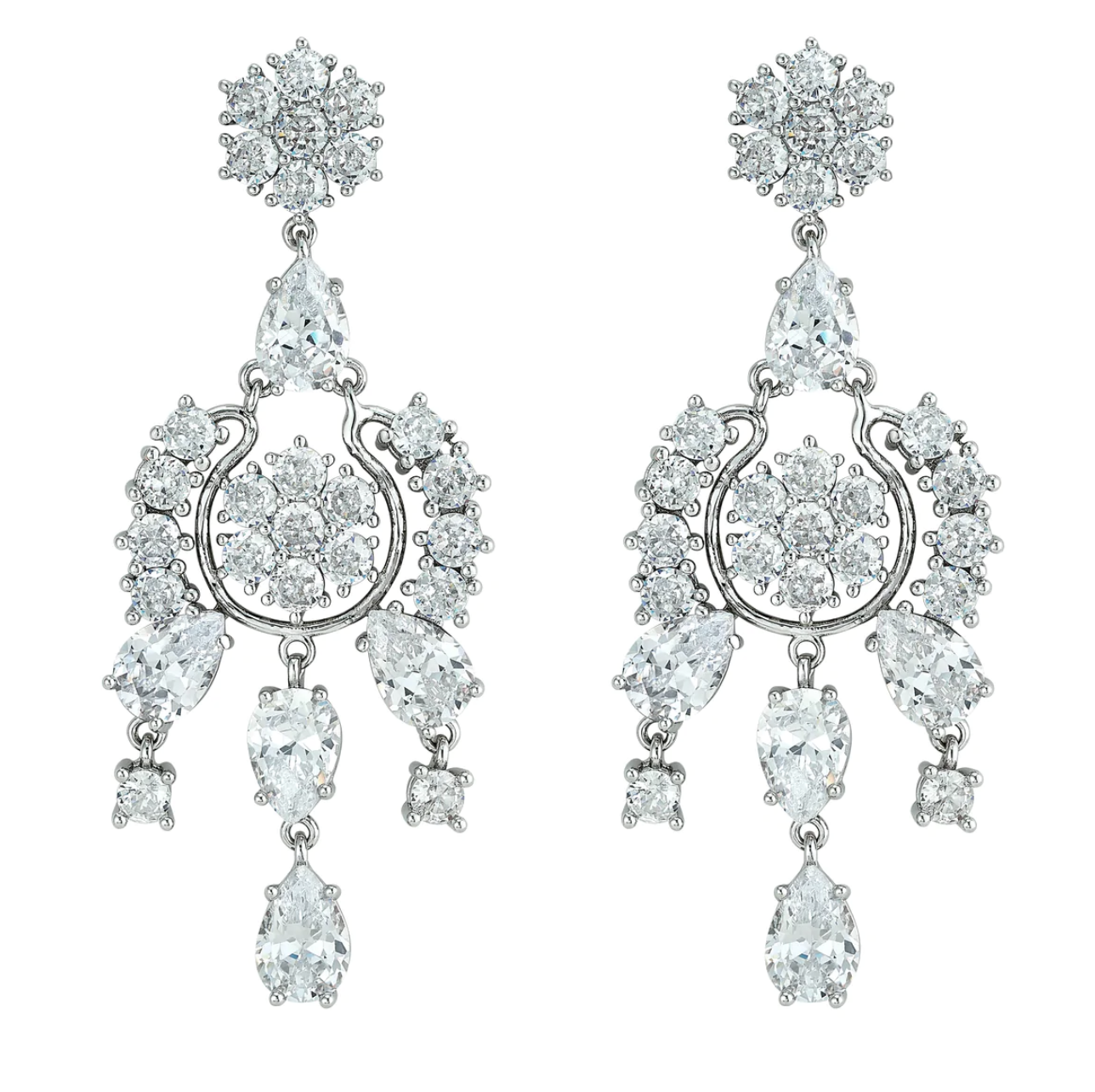 Louisa Chandelier Silver palmer & purchase