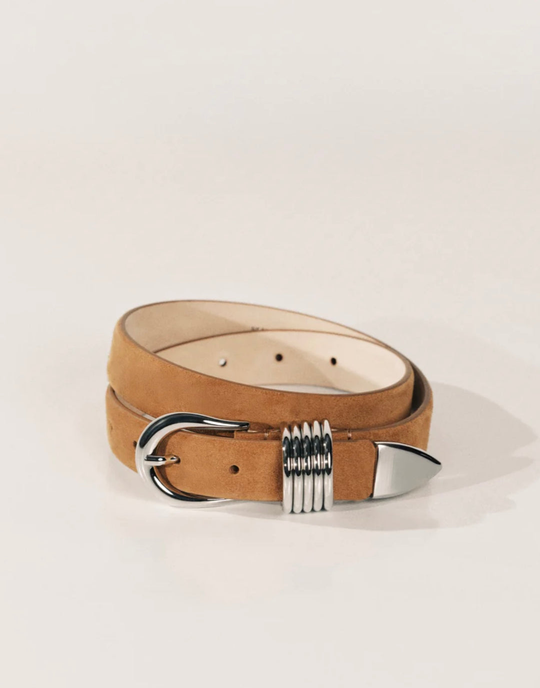 Hollyhock Suede - Caramel/Silver