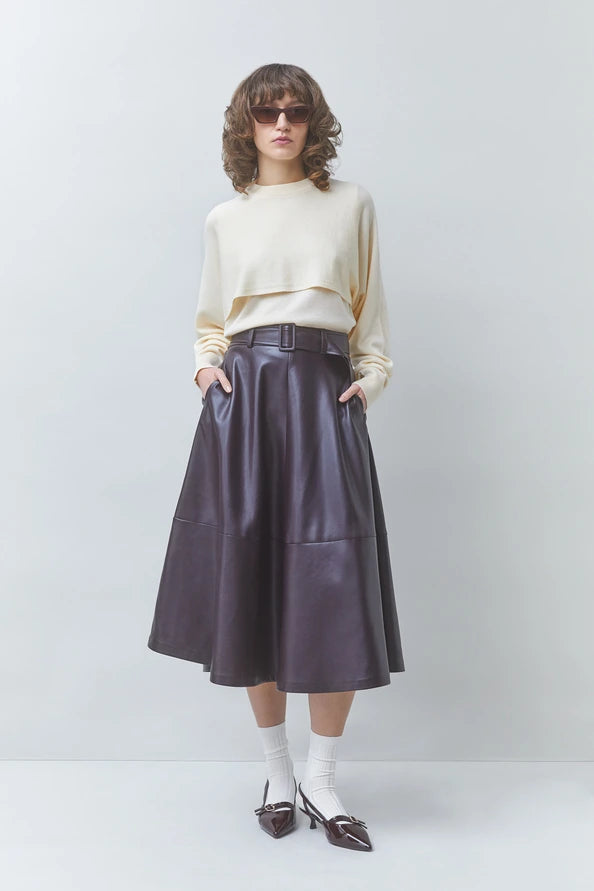 Fleur Skirt - Prune