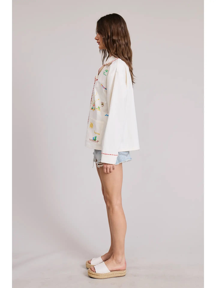Joshua Embroidered Lightweight Jacket