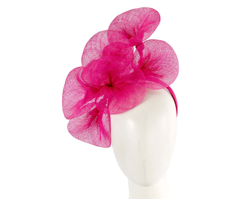 Abstract Fascinator - Fuchsia