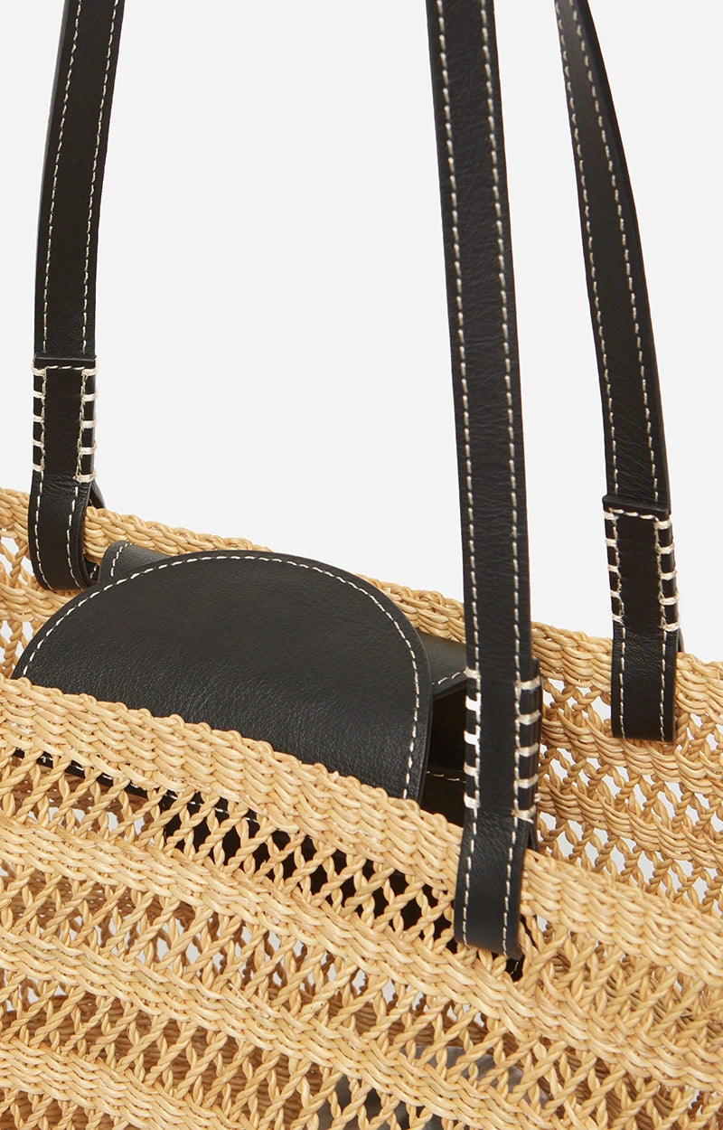 Elephant Grass Basket L - Black