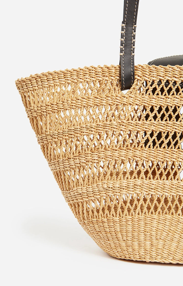 Elephant Grass Basket L - Black