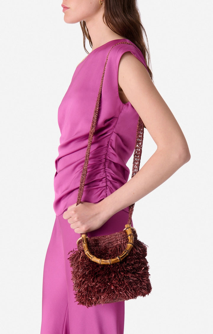 Small Deia Purse Bag - Burgundy