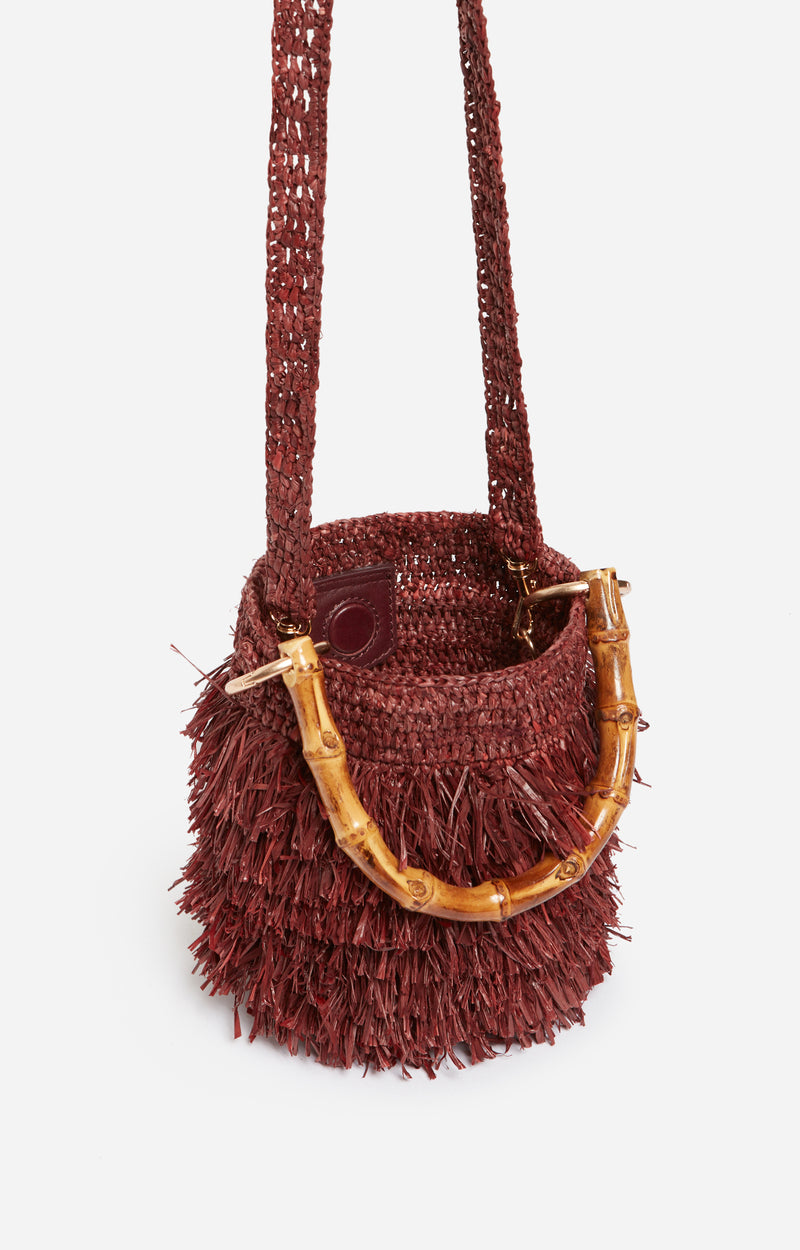 Small Deia Purse Bag - Burgundy