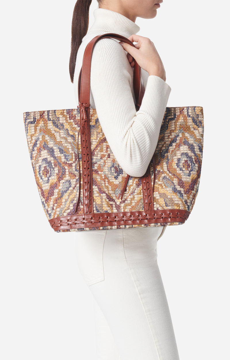 Jacquard L Cabas Tote - Multi