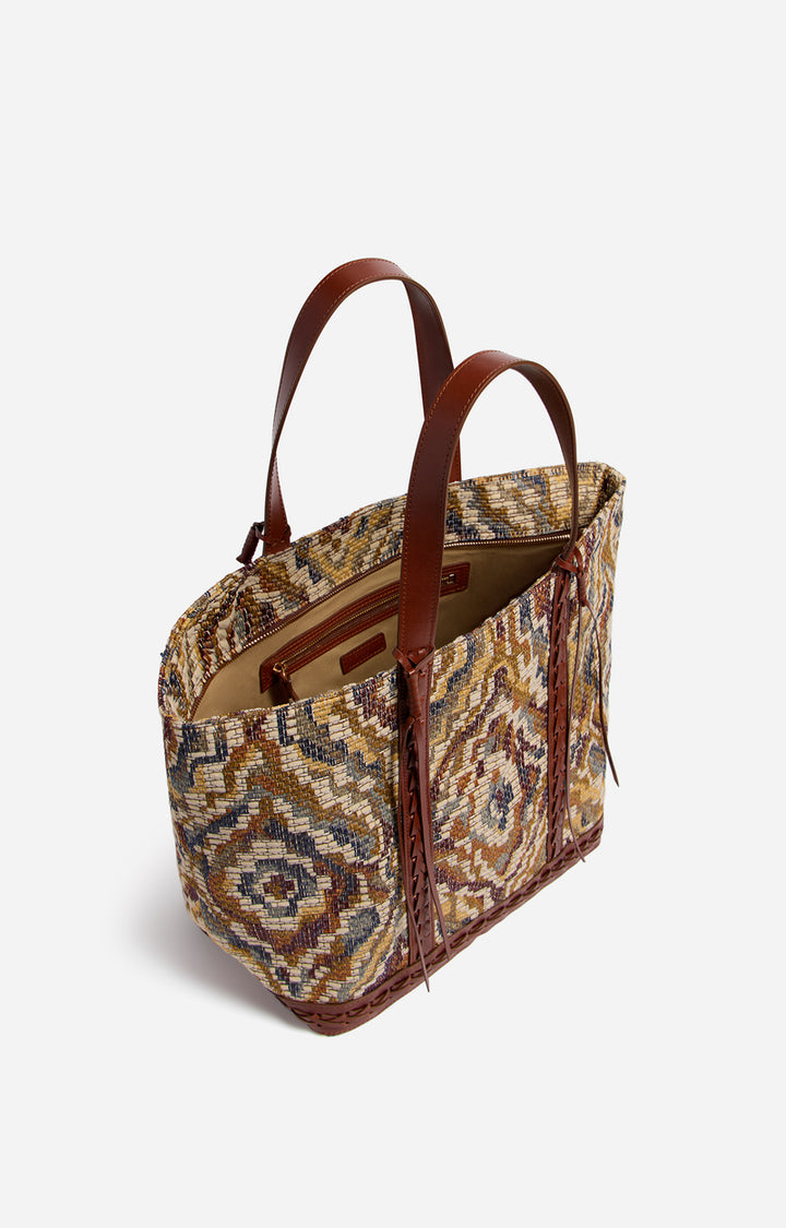 Jacquard L Cabas Tote - Multi