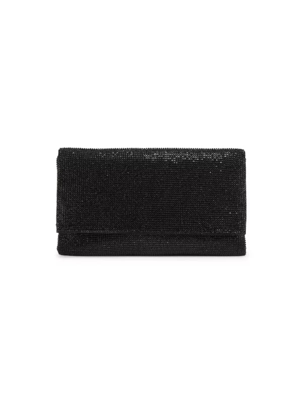 Gemma Fine Crystal Clutch - Black