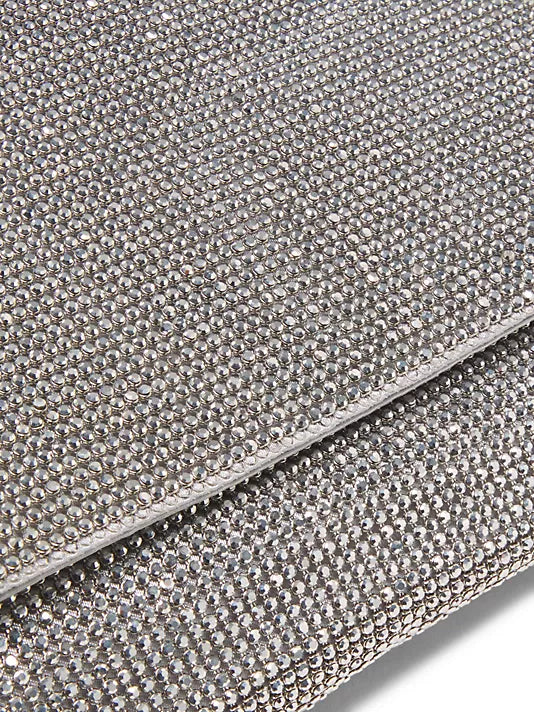 Gemma Fine Crystal Clutch - Pewter