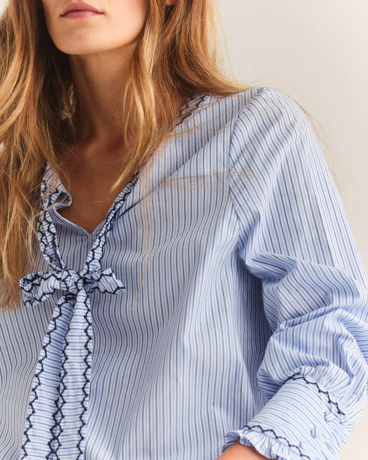 Martina Top - Maya Blue Stripe