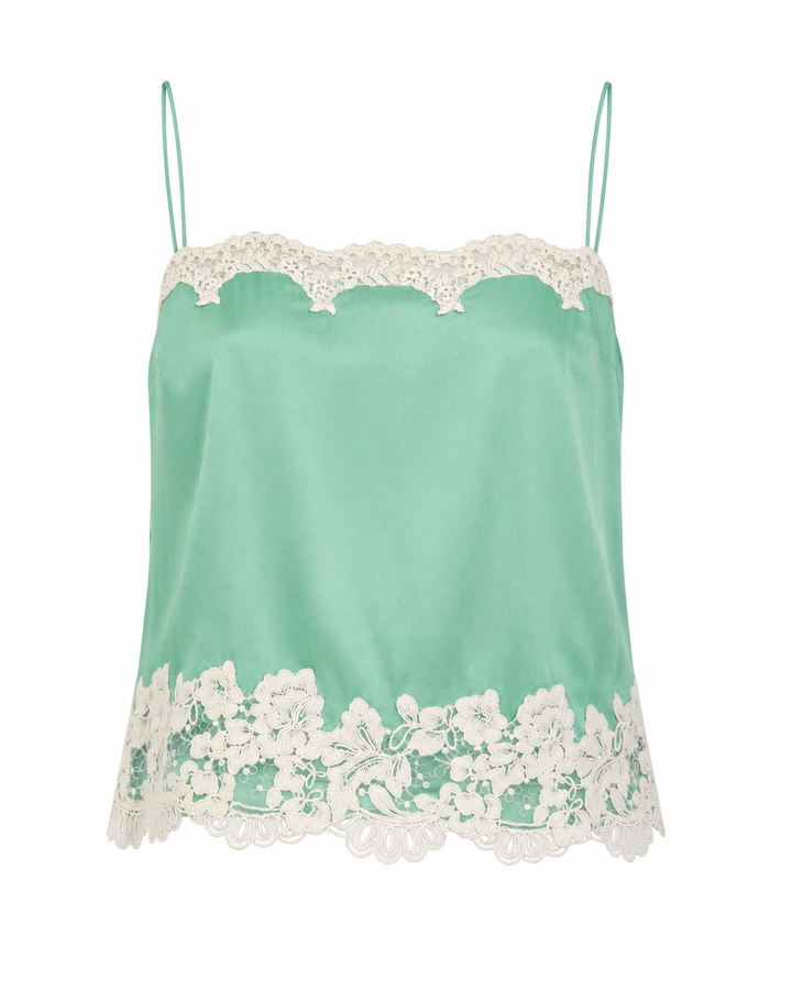 Maiya Silk Camisole-Meadow