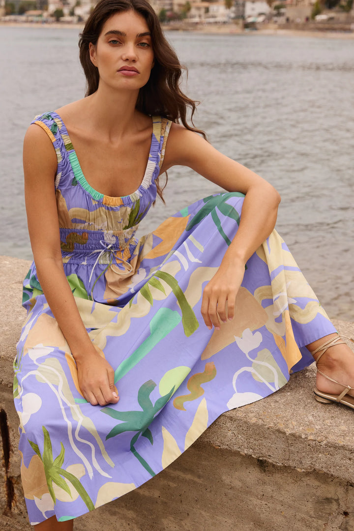 Harper Dress - Paradiso Blue