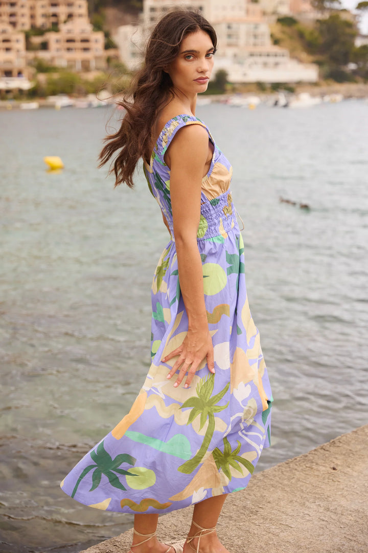 Harper Dress - Paradiso Blue