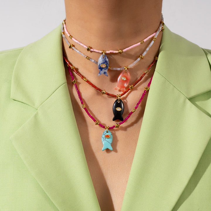 Hamptons Necklace - Magenta