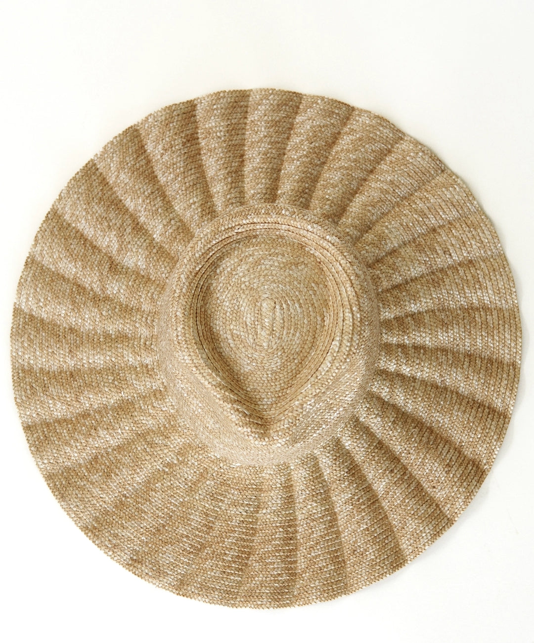 Wavy Wide Brim Straw Hat