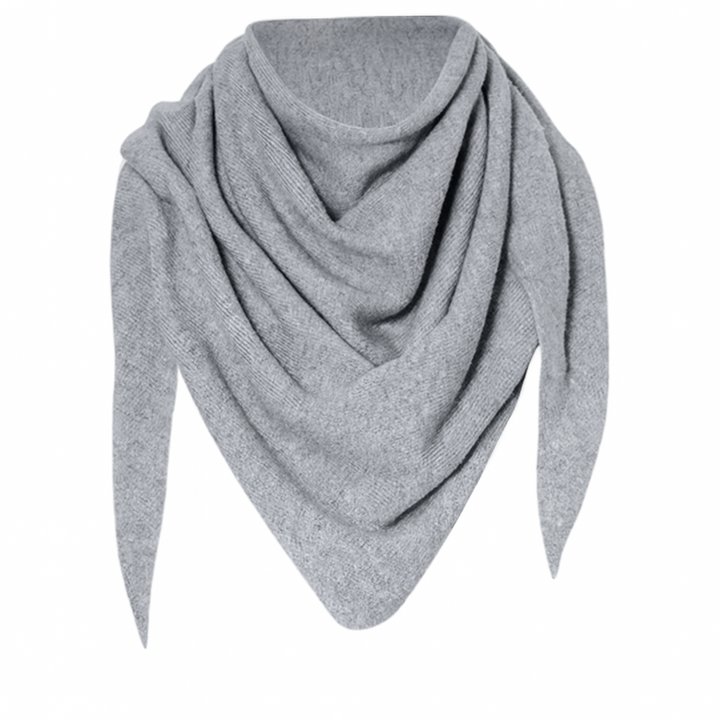 Cashmere Blend Triangle Scarf- Dark Clouds