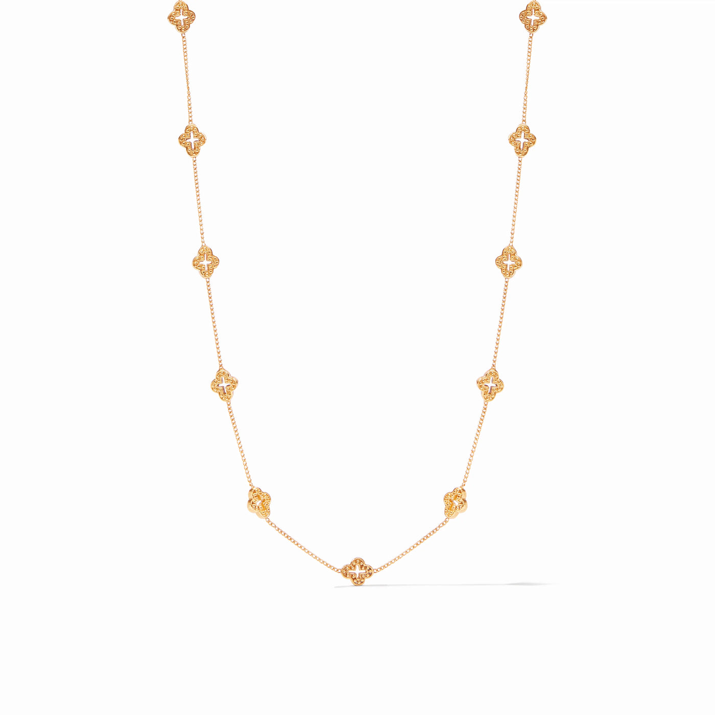 Florentine Demi Delicate Station Necklace - Gold
