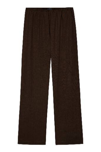 The Linen Simple Pant - Espresso