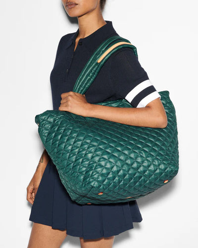 Medium Metro Tote Deluxe - Emerald