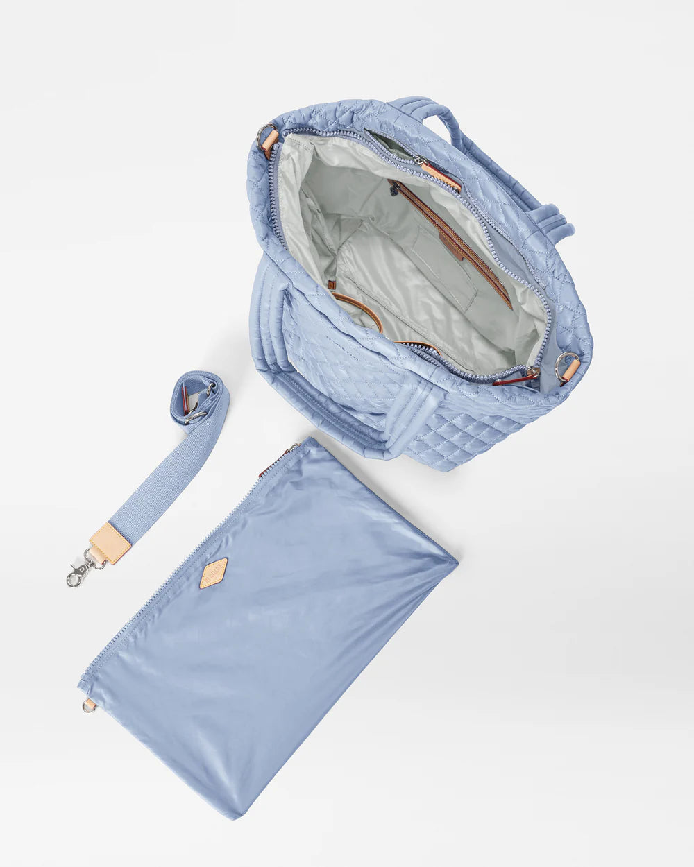 Medium Metro Tote Deluxe - Stone Blue