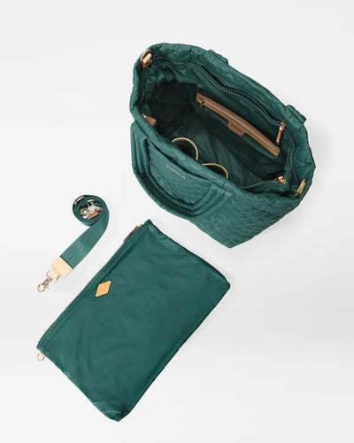 Medium Metro Tote Deluxe - Emerald