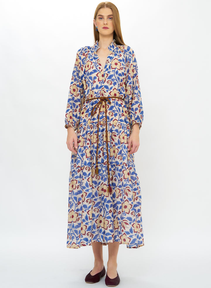 Cuff Sleeve Maxi - Kildare Blue