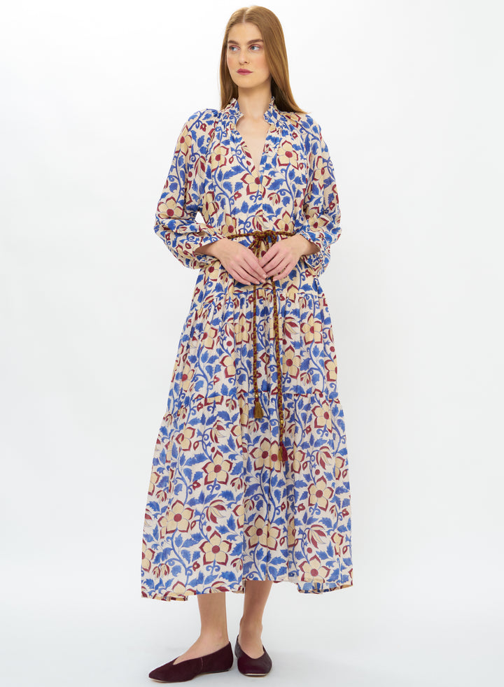 Cuff Sleeve Maxi - Kildare Blue