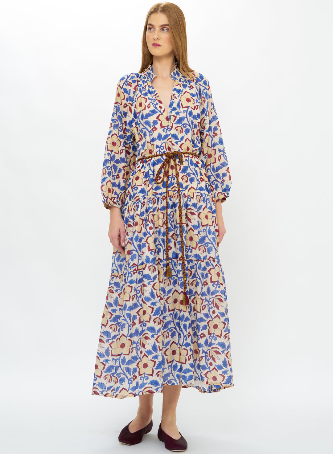 Cuff Sleeve Maxi - Kildare Blue