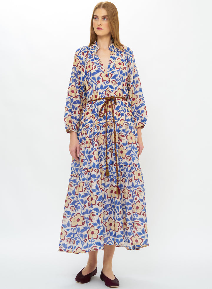 Cuff Sleeve Maxi - Kildare Blue