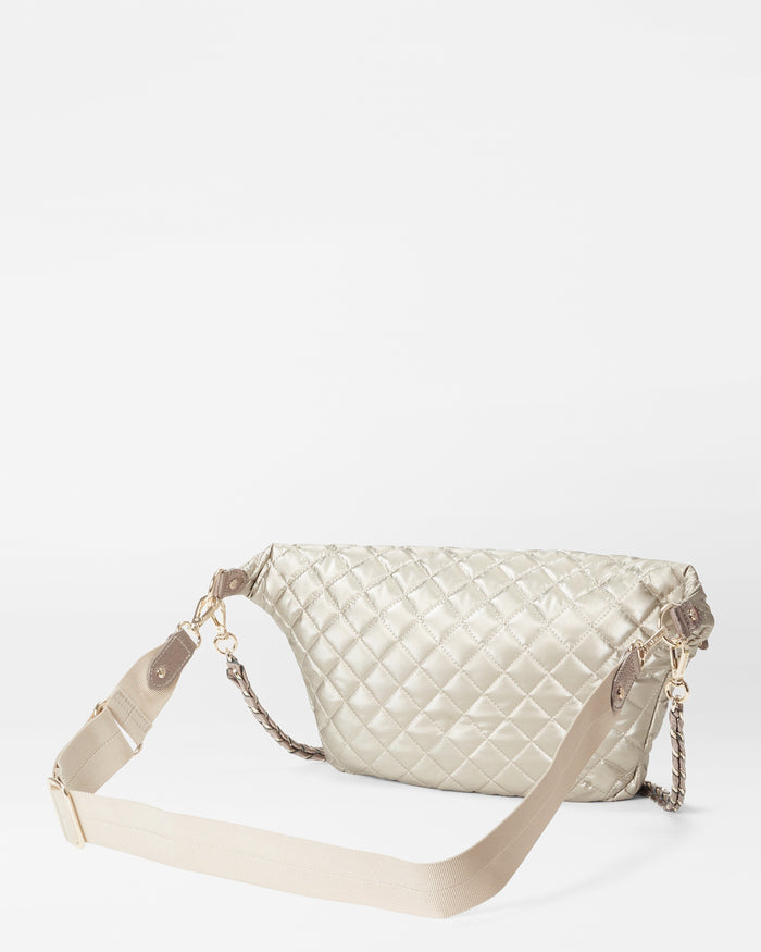 Moondust Metallic Lacquer Crosby Crossbody Sling Bag