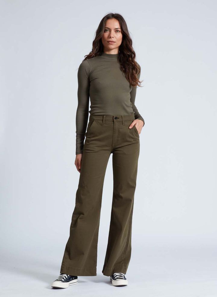 Twill Trouser - Safari Green