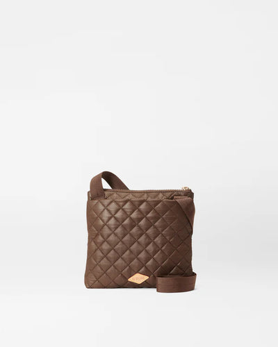 Metro Flat Crossbody- Walnut