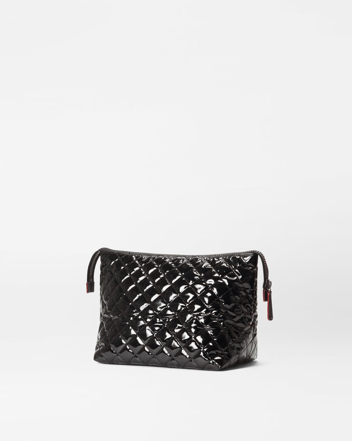 Large Zoey Cosmetic - Black Lacquer