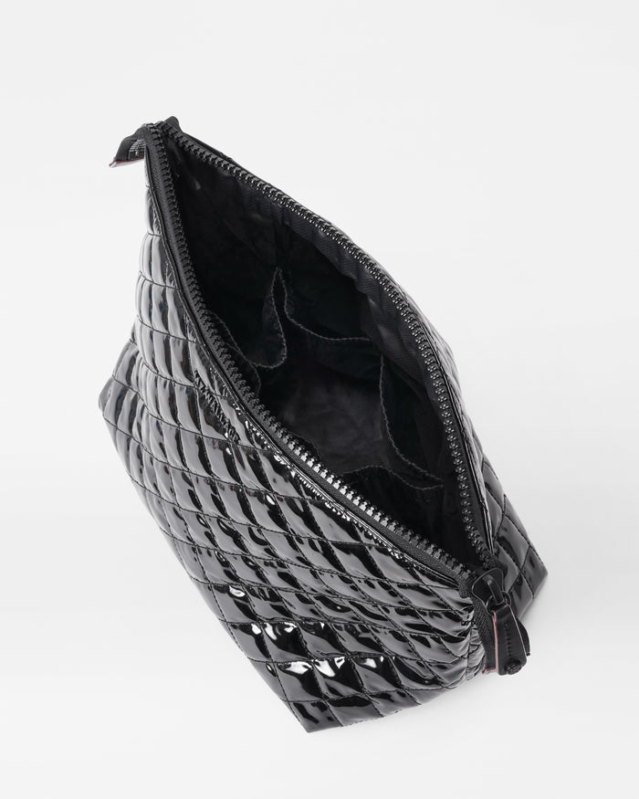 Large Zoey Cosmetic - Black Lacquer