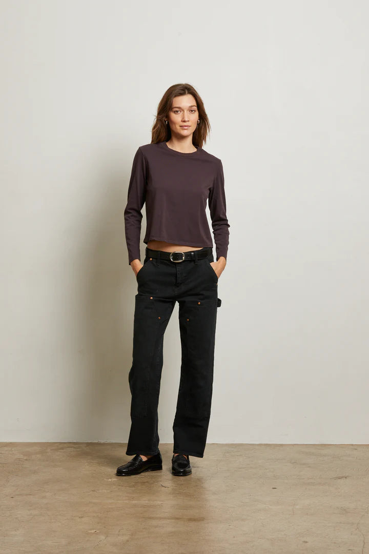 Bruce Cotton Bracelet Sleeve Tee - Cocoa