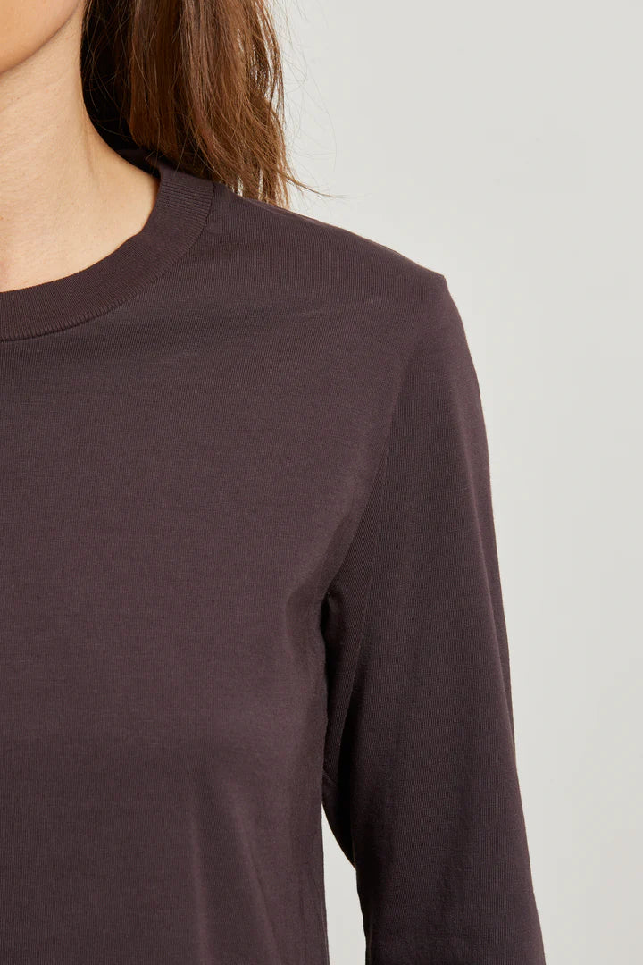 Bruce Cotton Bracelet Sleeve Tee - Cocoa