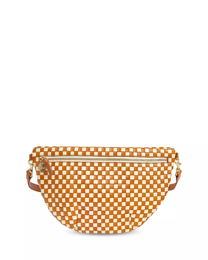 Grande Fanny Woven Checker- Natural/Cream
