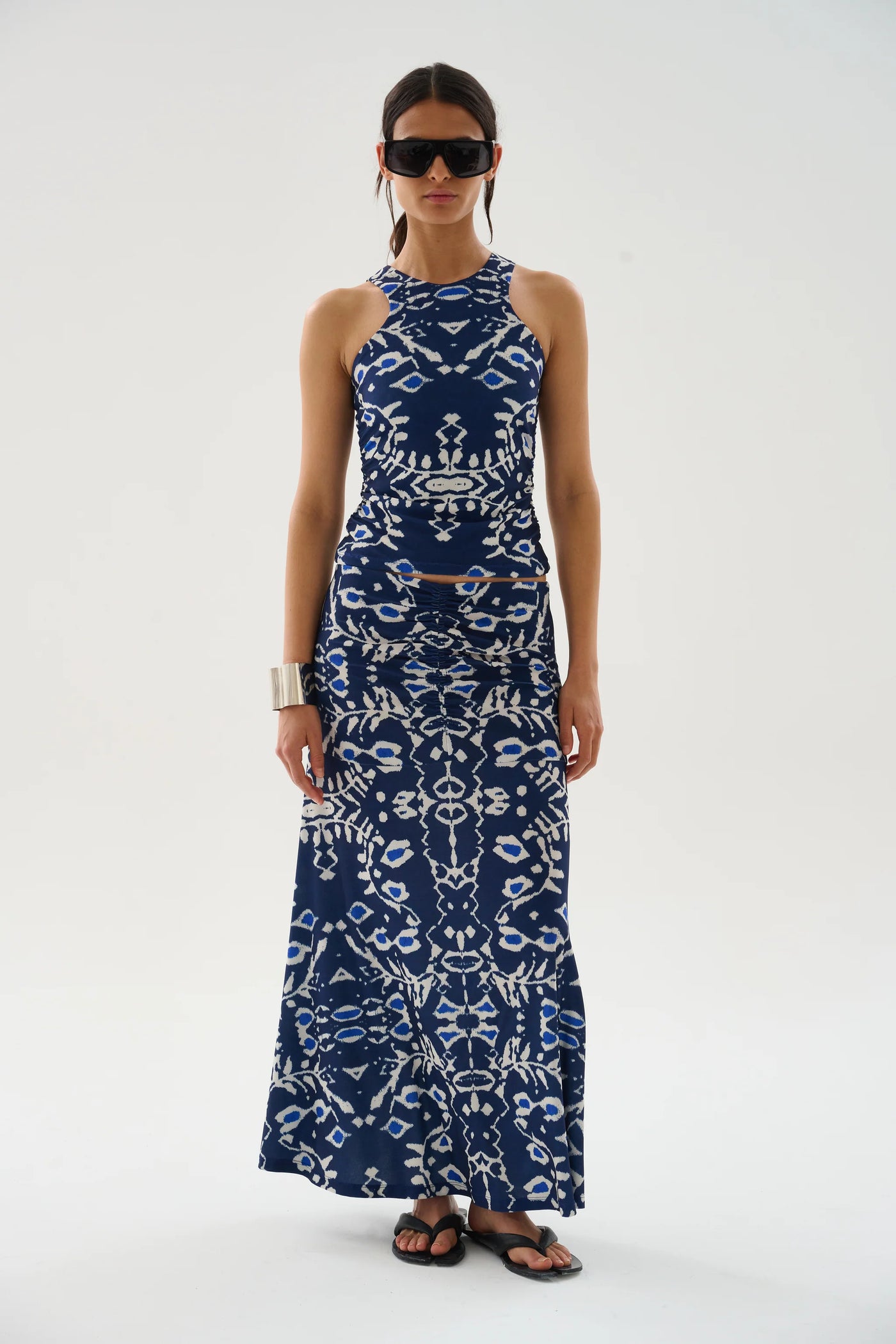 Ensenada Meg Midi Skirt - Marine