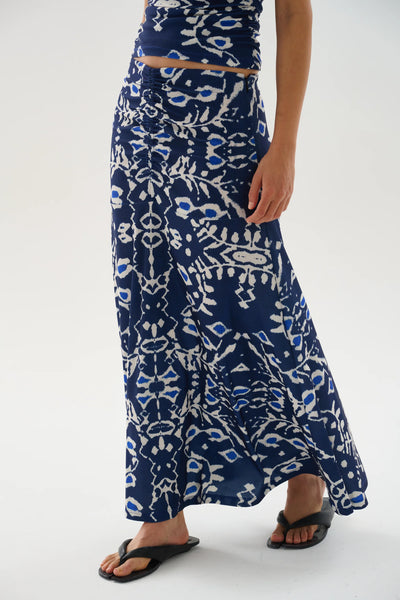 Ensenada Meg Midi Skirt - Marine