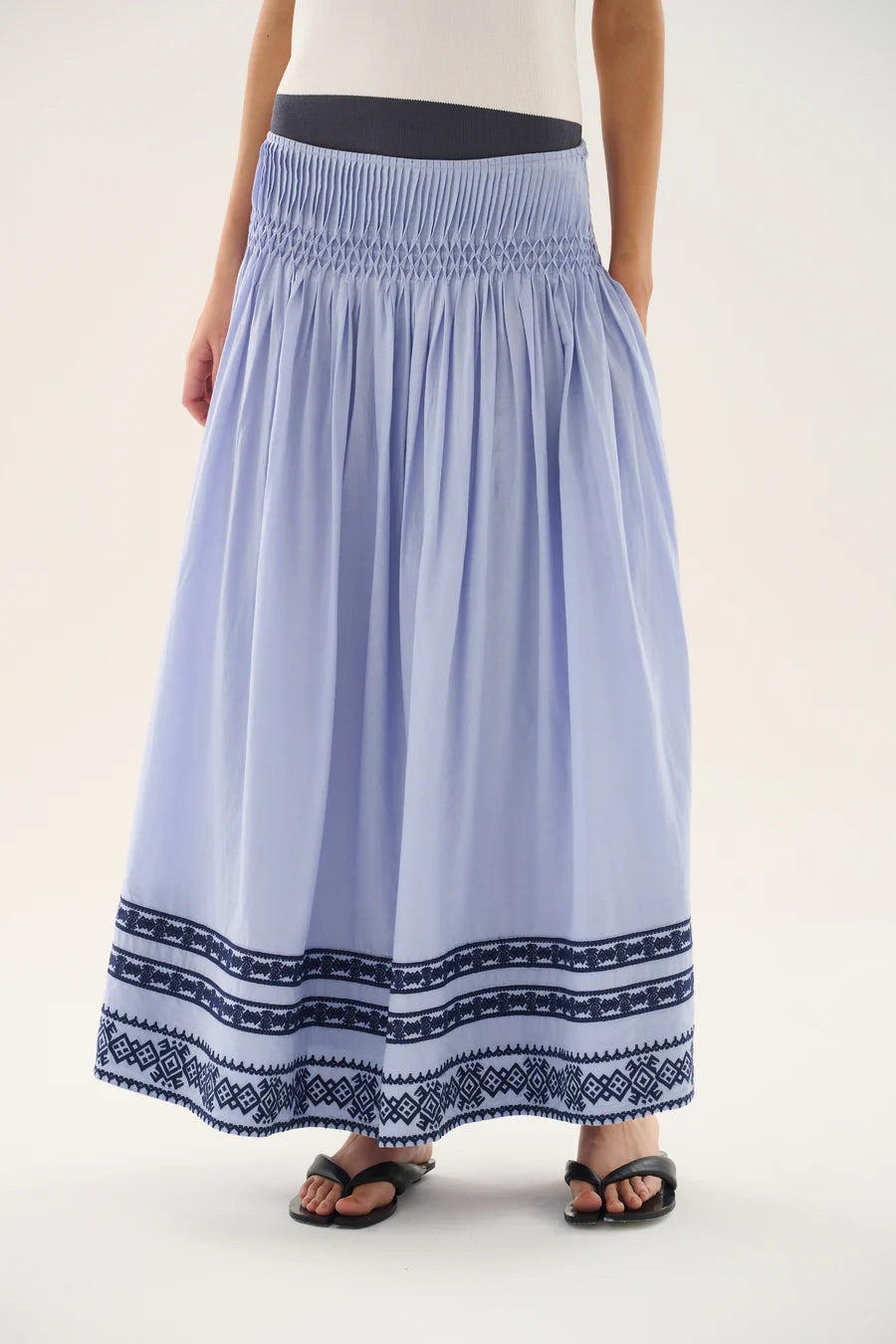 Roca Rocio Midi Skirt - Blue Lavander