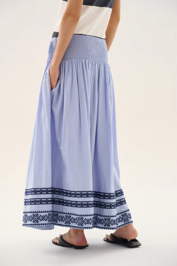 Roca Rocio Midi Skirt - Blue Lavander
