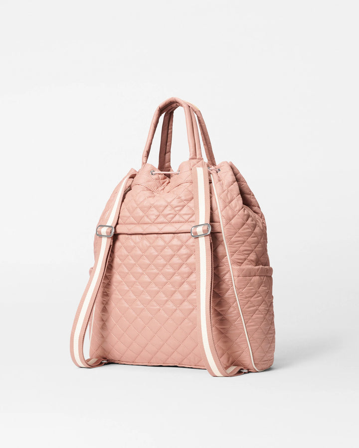 Doubles Tennis Convertible Backpack - Dusty Rose/Ecru