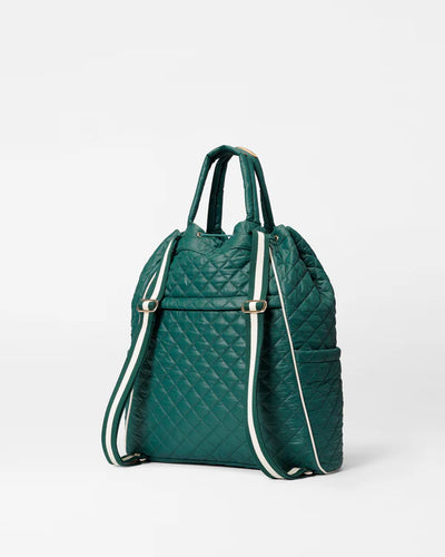 Doubles Tennis Convertible Backpack - Emerald/Ecru