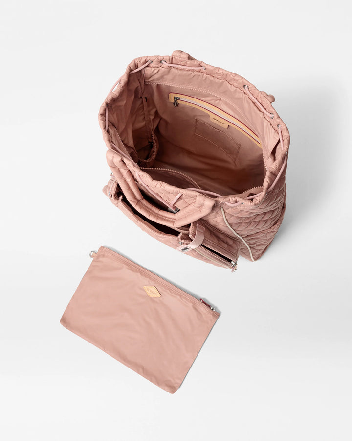 Doubles Tennis Convertible Backpack - Dusty Rose/Ecru