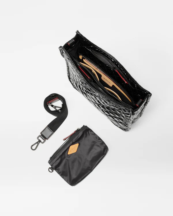 Metro Box Crossbody - Black Lacquer